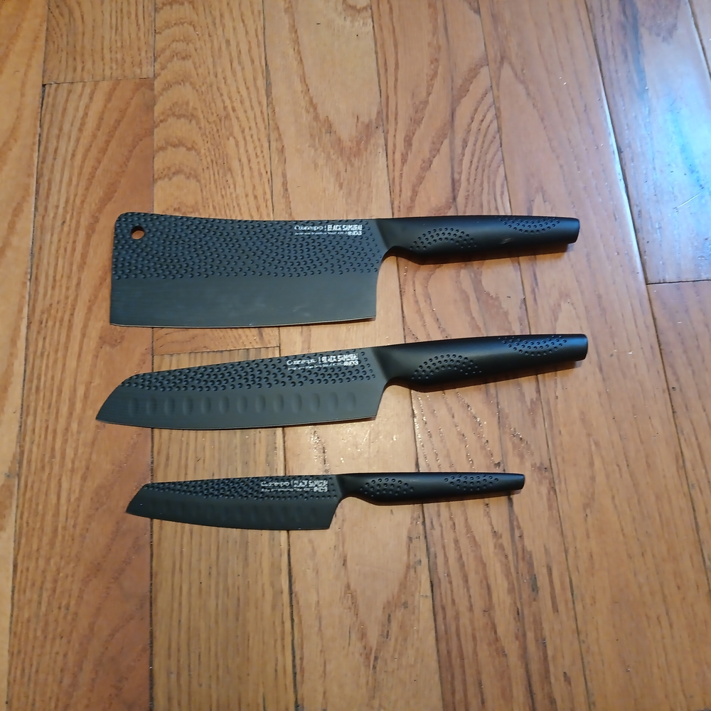 Cuisine Pro Black Knife Set
